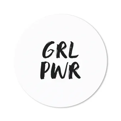 Produktbild von MuchoWow® Mauspad Mousepad Sprichwörter - Grl pwr - Mädchen - Zitate - Kinder 20x20 cm - Mousepads - Maus Mat - Pad - Mausunterlage - Schreibtischmatte