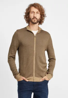 Produktbild von BLEND BHLonder Herren Strickjacke Cardigan Feinstrick mit Stehkragen