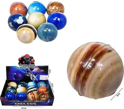 Produktbild von Planeten super hüpfenden Ball6cm 12/op HPC05 50479