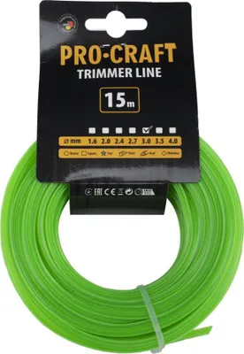 Immagine prodotto di Procraft ZI-3/15 filo da taglio 3mm 15m stella