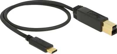 Immagine prodotto di DELOCK Kabel USB 3.1 Gen2 C > B 0.5m schwarz