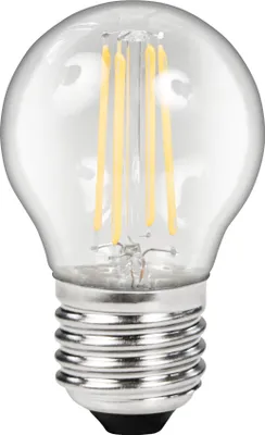 Produktbild von LED Filament Tropfenlampe McShine "Filed", E27, 4W, 470lm, warmweiß, klar