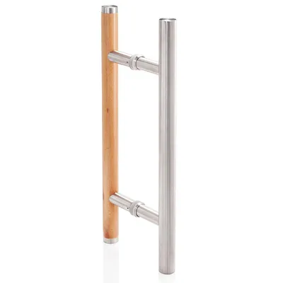 Image de Türgriff Für Glas tür Mini Premium - Rostfreier Stahl / Holz