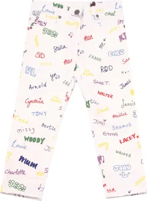 Zdjęcie produktu dla 6815W pantalone bimba STELLA McCARTNEY KIDS dżinsy dziewczęce białe spodnie