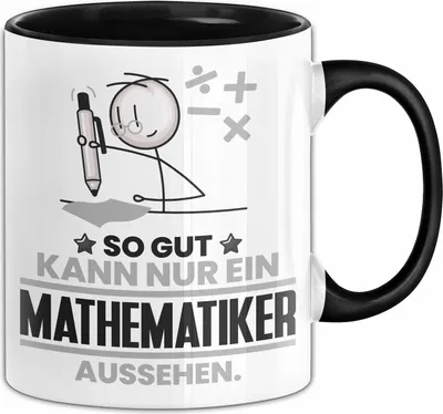 Produktbild von Mathematiker Geschenk Tasse So Gut Kann Nur Ein Mathematiker Aussehen Geschenkidee Kaffee-Becher (Schwarz)