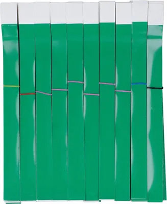 Immagine prodotto di 1000 pezzi polsini monouso impermeabile, antistrappo evento polsini di carta per bambini parco giochi concerto verde verde