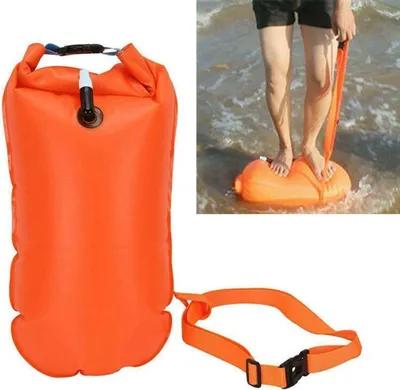 Produktbild von Schwimmboje aufblasbar Trockentasche Wasserdicht Rettungsboje Ultraleichte Schwimmsicherheitsboje mit Hüftgurt