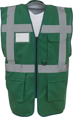Image de YOKO HVW801 | Veste Executive Homme Multi-Fonctions - Couleur : Vert Paramédical - Taille : XXL