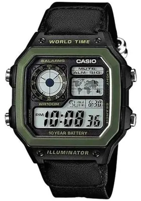 Productafbeelding van Casio AE-1200WHB-1BVDF, Waterdicht, Elektronisch