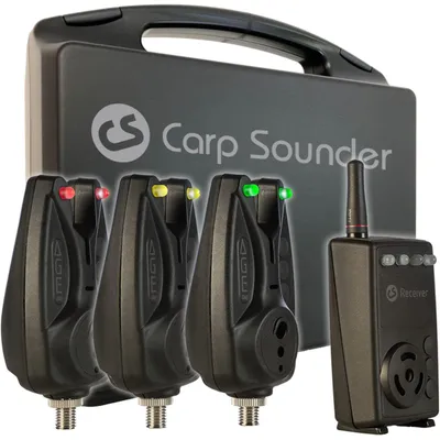 Produktbild von Carp Sounder 3+1 AGE one Set - 3 Bissanzeiger + CS Receiver