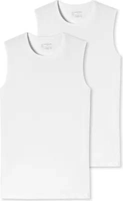 Immagine prodotto di Schiesser Schiesser gilet da uomo 2 pezzi in cotone organico a spalla larga - 95/5 uni 1410-10-00985