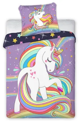 Produktbild von Babybettwäscheset 100x135 Rainbow Unicorn Cuddles