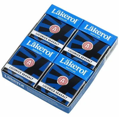 Produktbild von Läkerol Licorice Seasalt sugarfree 4x23g