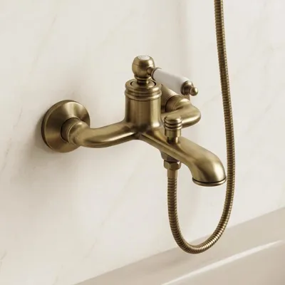 Productafbeelding van Badkraan, klassiek, brons, Heritage Manor, model BN-3001-HM, merk Aquanello