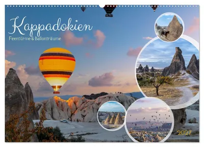 Produktbild von Kappadokien, Feentürme und Ballonträume (Wandkalender 2027 DIN A2 quer), CALVENDO Monatskalender