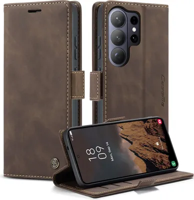 Produktbild von Samsung Galaxy S26 Ultra Hülle - CaseMe 013 Klapphülle - Dunkelbraun