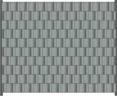 Produktbild von Wallario Zaunsichtschutz mit Motiv Grau für Ein- und Doppelstabmatten Zäune in der Größe 250 x 200 cm