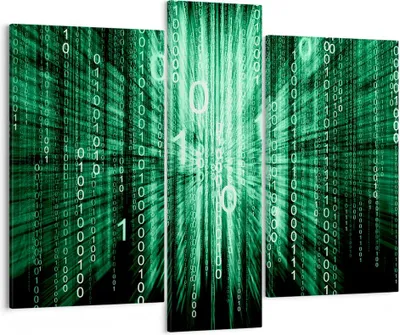 Produktbild von Bild auf Leinwand - Leinwandbild - Abstrakt zusammenfassungszahlen - 95x80cm - Wand Bild - Wanddeko - Leinwanddruck - Bilder - Kunstdruck - Wanddekoration - Leinwand bilder - Wandkunst - CB95x80-2290