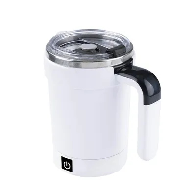 Produktbild von Selbstumrührender Becher, 380 ml, nutzt magnetische Rührtechnologie und eignet sich für Kaffee, Tee, Kakao und Milch. Ideal für Zuhause und Büro
