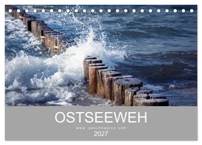 Produktbild von Ostseeweh (Tischkalender 2027 DIN A5 quer), CALVENDO Monatskalender