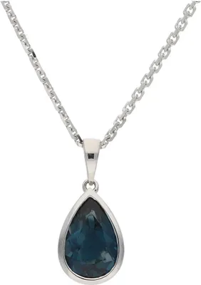 Produktbild von Kettenanhänger Weißgold 333 Blautopas JL10-02-2355 JuwelmaLux