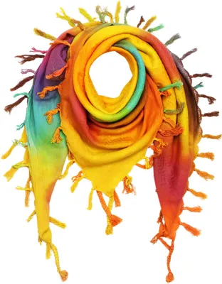 Produktbild von Palituch - bunt-batik 09 - Kufiya PLO Tuch