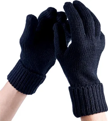 Produktbild von Passigatti Damen Strickhandschuhe Schwarz Winterwarm