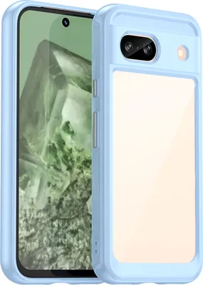 Obrázek produktu pro Pouzdro pro Google Pixel 8A průhledné, nárazuvzdorné TPU silikonové ochranné pouzdro modré