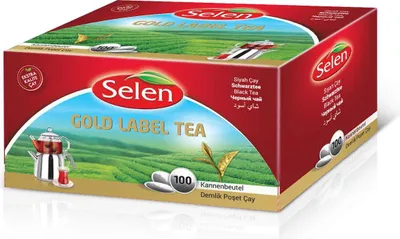 Produktbild von SELEN Gold Label Tea im runden Kannenbeutel