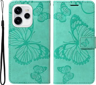 Produktbild von OPPO Reno15 Hülle - Coverup Schmetterlinge Klapphülle - Mintgrün