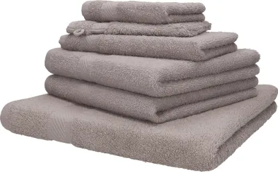 Produktbild von Betz 6er Handtuch-Set PALERMO 100% Baumwolle Farbe: stone