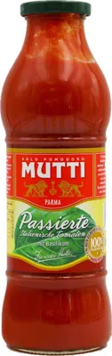 Produktbild von Mutti passierte italienische Tomaten mit Basilikum 700g