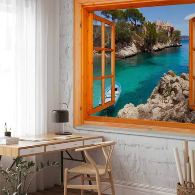 Produktbild von Vlies Fototapete - Mediterranean Landscape 250x175 cm Blumen c-C-0016-a-c