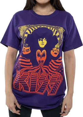 Produktbild von Kiss - T-Shirt für Herren/Damen Uni RO8911 (L) (Violett)