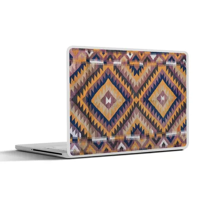 Produktbild von MuchoWow® Laptop Aufkleber Sticker Cover Perserteppich - Muster - Orange 32.5x23.5 cm - Sticker für Laptop - Selbstklebend