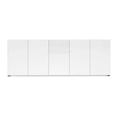 Produktbild von Sideboard >Mister< in weiss, Lack Hochglanz - 225x80x38cm (BxHxT)