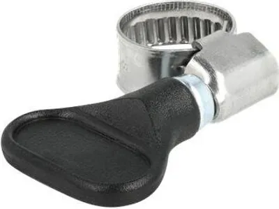 Produktbild von DeLOCK Schlauchschelle Edelstahl 400 SS mit Flügelmutter 8 - 12 mm 5 Stück schwarz, Schmetterlingsklemme, Schwarz, Kunststoff, Edelstahl, Polybag, 8 mm, 1,2 cm