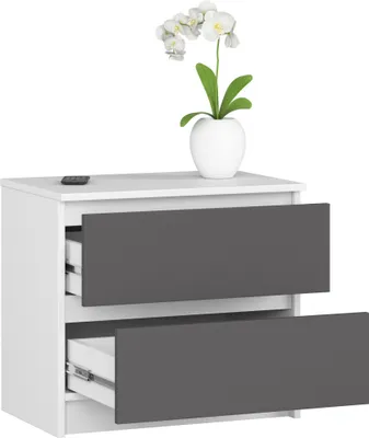 Produktbild von AKORD Furniture Factory OP0LK-6BIASZA001, Weiß, 2 Schublade(n), Matt, 16 mm, 51 cm, 400 mm