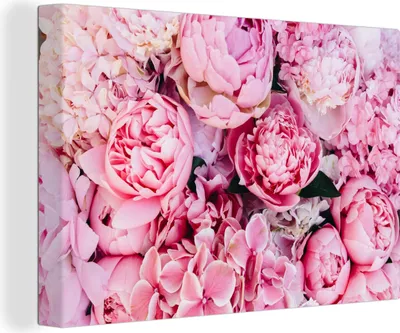 Obrázok produktu pre MuchoWow® - Plátno - Kvety - Ružová - Ruže, nástenná maľba, nástenné dekorácie obrazy obývacia izba, 120x80cm