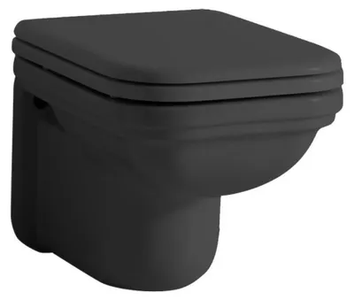 Produktbild von WALDORF Hänge-WC, 37x55cm, schwarz matt