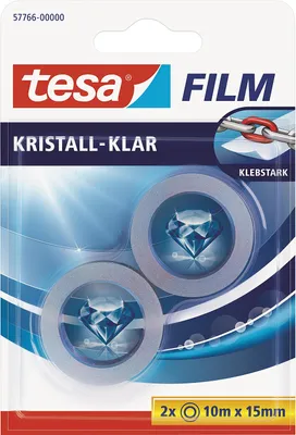 Produktbild von Tesa 57766 - 10 m - Transparent - Polypropylen (PP) - Stark - 15 mm - 2 Stück(e)