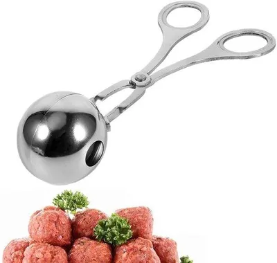 Immagine prodotto di Forma-polpette manuale - Ideale per cucinare - Cucchiaio per polpette antiaderente - Adatto anche per palline di gelato e torte - Grande - Manuale - Adatto per polpettine