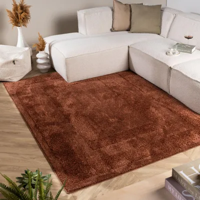 Zdjęcie produktu dla Volero - Dywan skandynawski – Lova Border Terakota - 160x230 cm