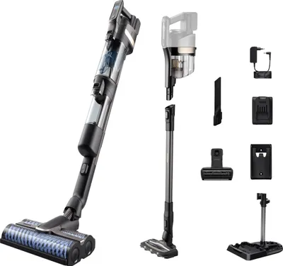 Obrázek produktu pro Philips AquaTrio Series 9000 XW9383/01 Bezdrátový vysavač na mokré a suché čištění, Tyčový vysavač, Bezsáčkové, Šedá, Deep Black, 0,45 l, 0,4 l