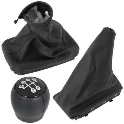 Für Opel Corsa C 2000-2012 Schaltknauf Schaltmanschette + Rahmen + Handbremse in der Farbe von GOLDCAR