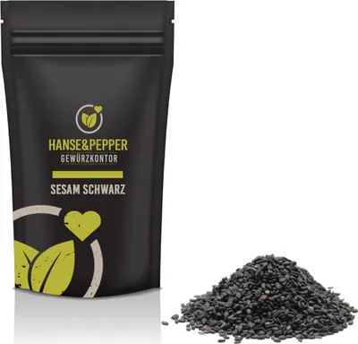 Produktbild von 250g Sesamsaat Schwarz ganz natürlich vom Hanse&Pepper Gewürzkontor
