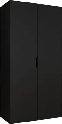 Produktbild von MIRJAN24 Kleiderschrank Malaga 100, Kleiderschrank, Garderobe (Farbe: Schwarz, Größe: 100 cm)