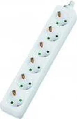 Immagine prodotto di Presa multipla a 6 prese, cavo di collegamento 3,0 m, bianco (994908)