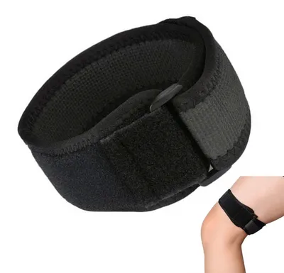 Produktbild von Kniebandage Patella, verstellbares Patellasehnenband zur Stabilisierung der Kniescheibe, rutschfest & atmungsaktiv