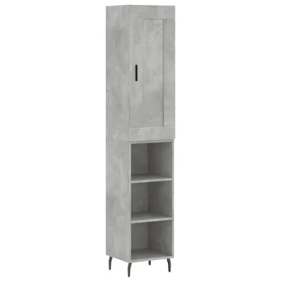 Produktbild von Highboard Betongrau 34,5x34x180 cm Holzwerkstoff